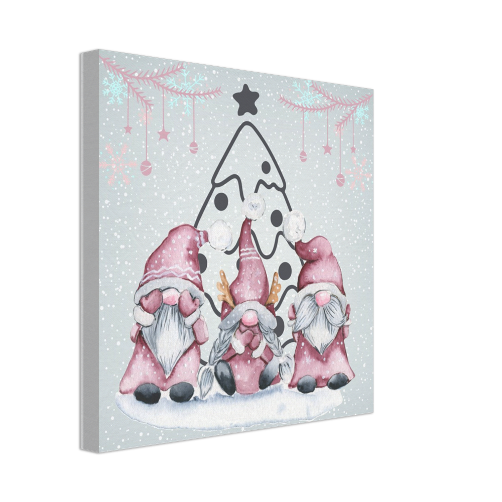 Little Christmas Gnomes on Canvas