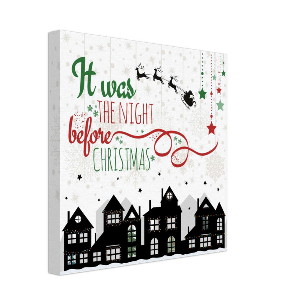 The Night Before Christmas on Canvas