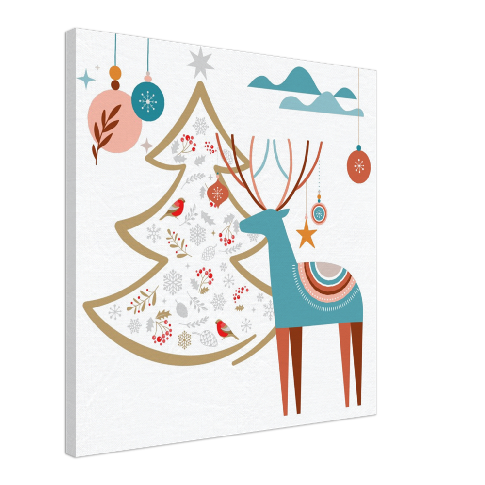 Boho Reindeer on Canvas