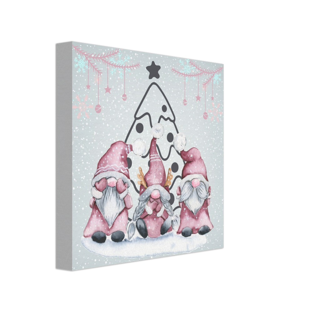 Little Christmas Gnomes on Canvas