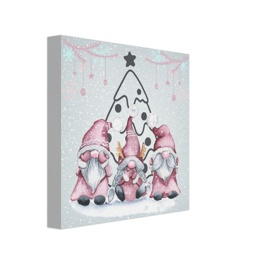 Little Christmas Gnomes on Canvas