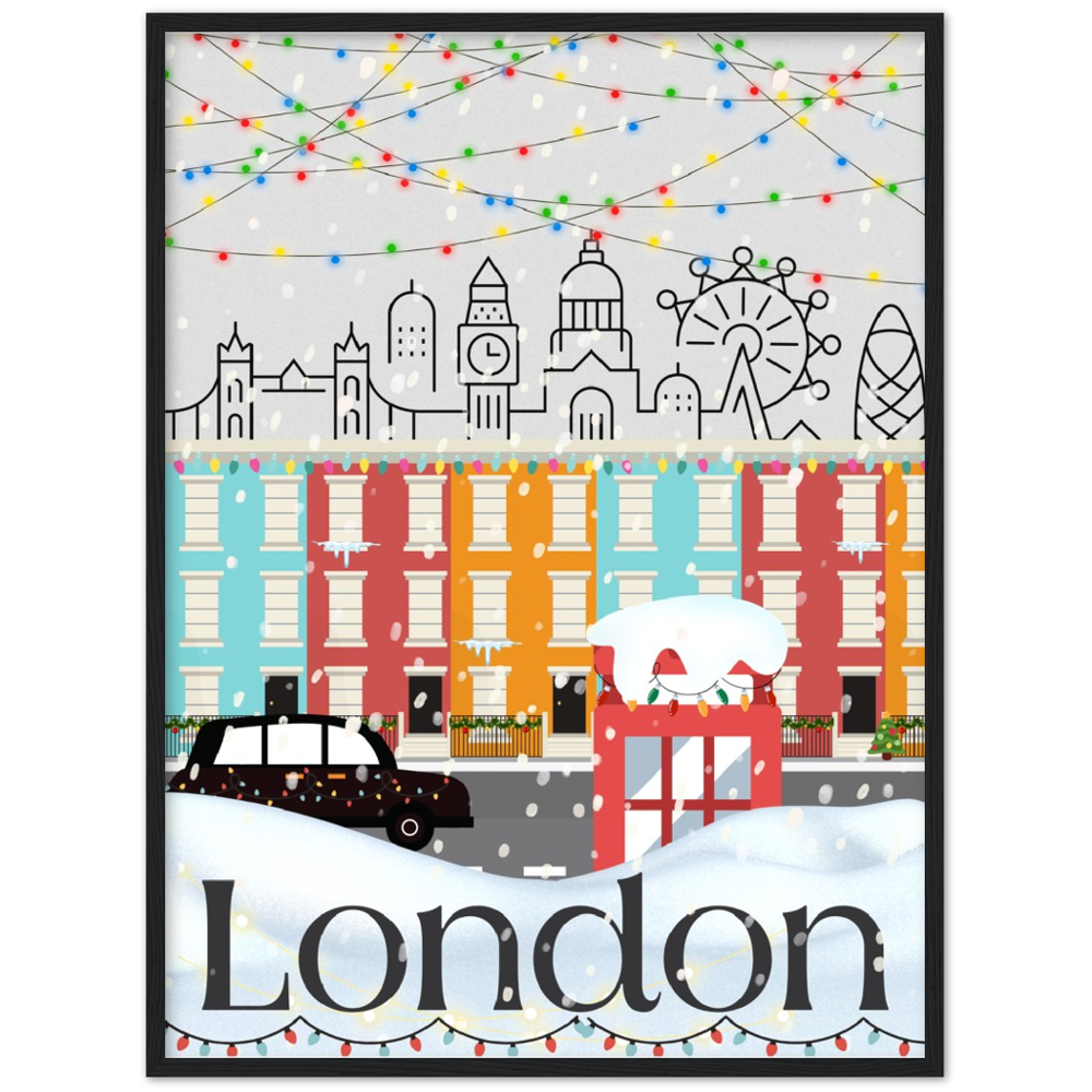 Christmas in London Framed Poster