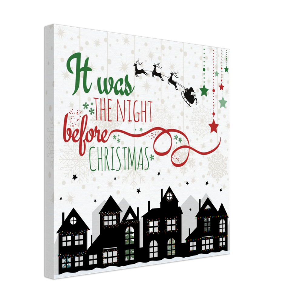 The Night Before Christmas on Canvas