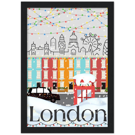 Christmas in London Framed Poster