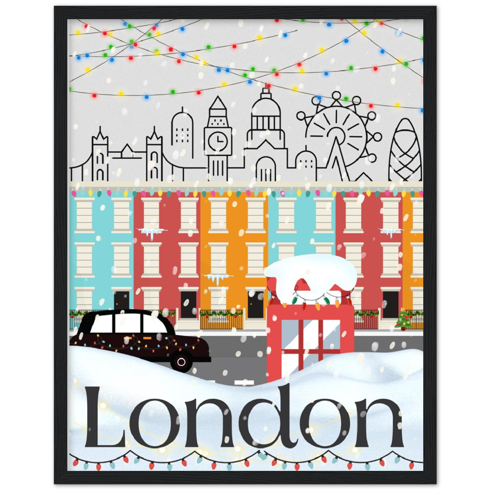 Christmas in London Framed Poster