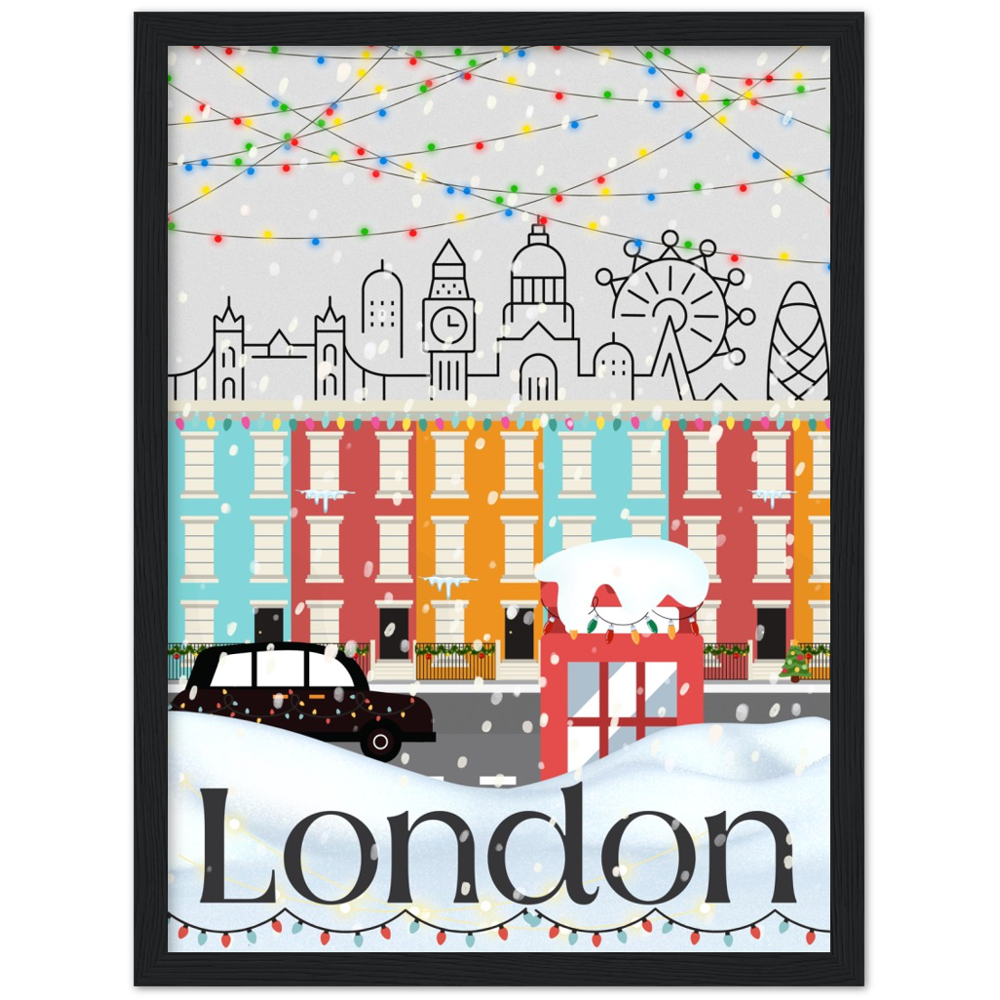 Christmas in London Framed Poster