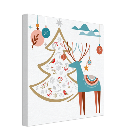 Boho Reindeer on Canvas