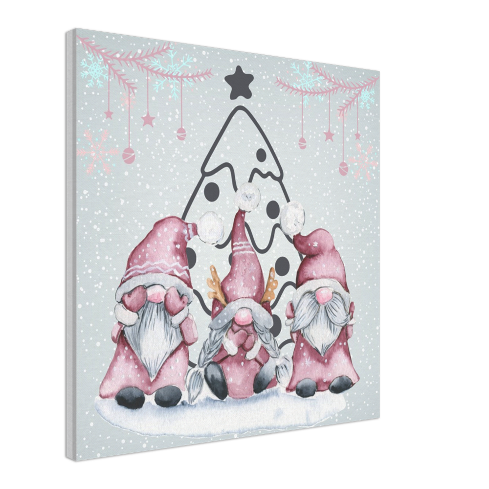 Little Christmas Gnomes on Canvas