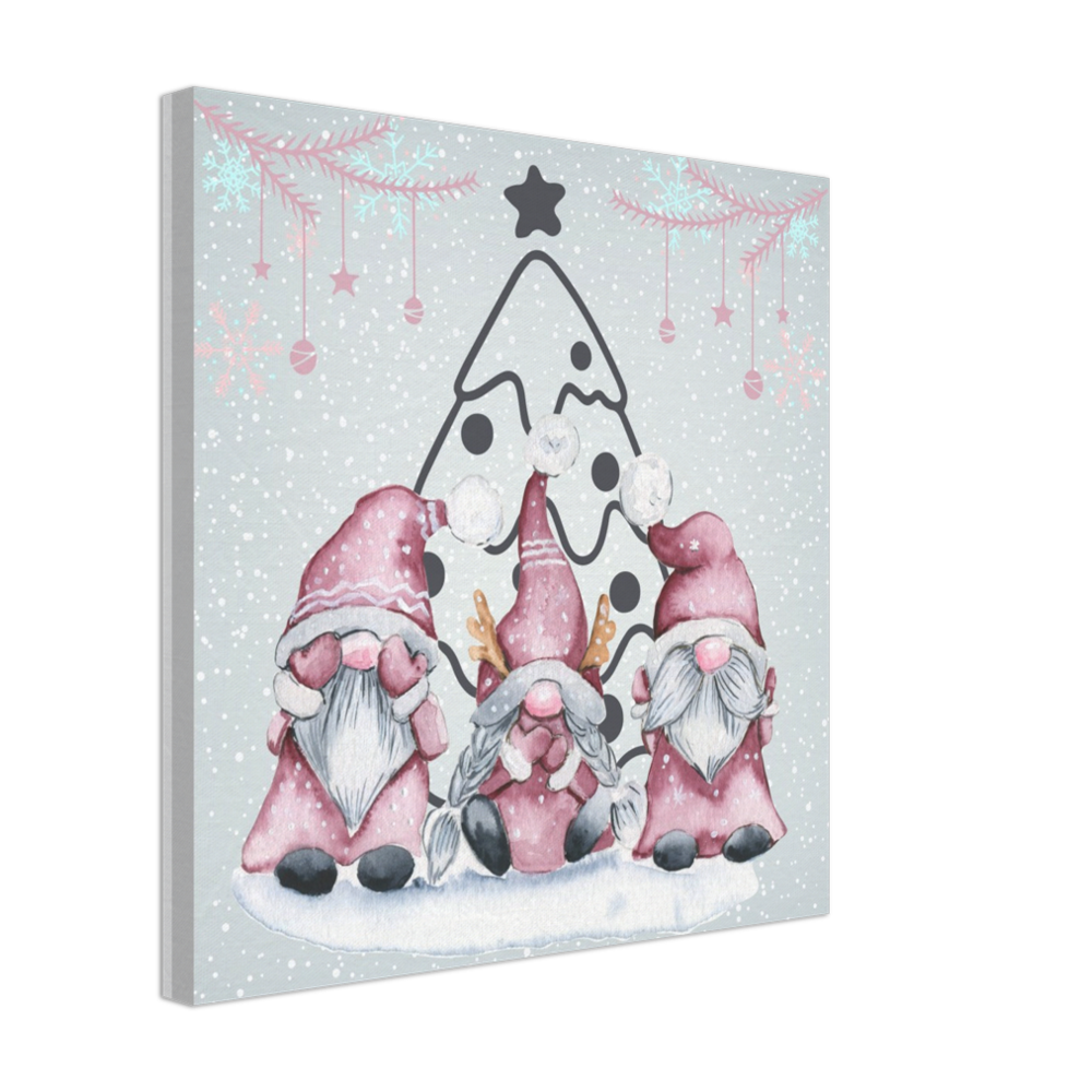 Little Christmas Gnomes on Canvas