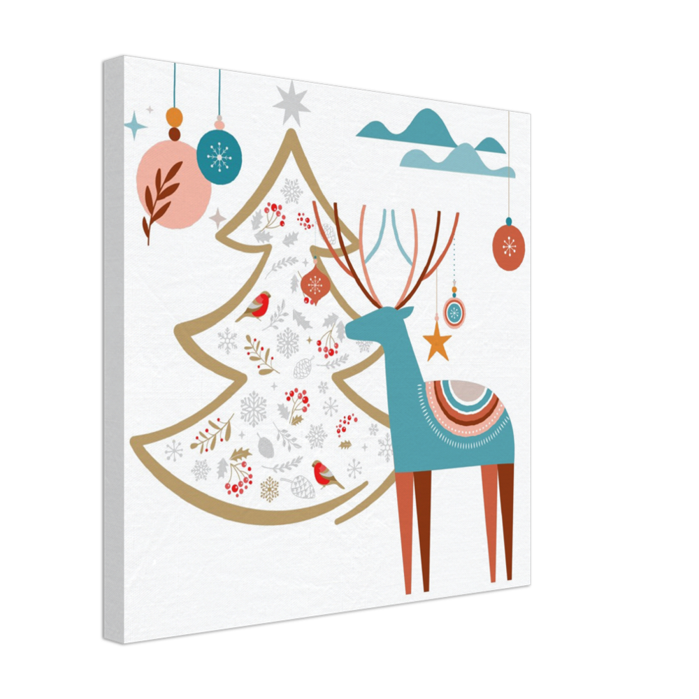 Boho Reindeer on Canvas