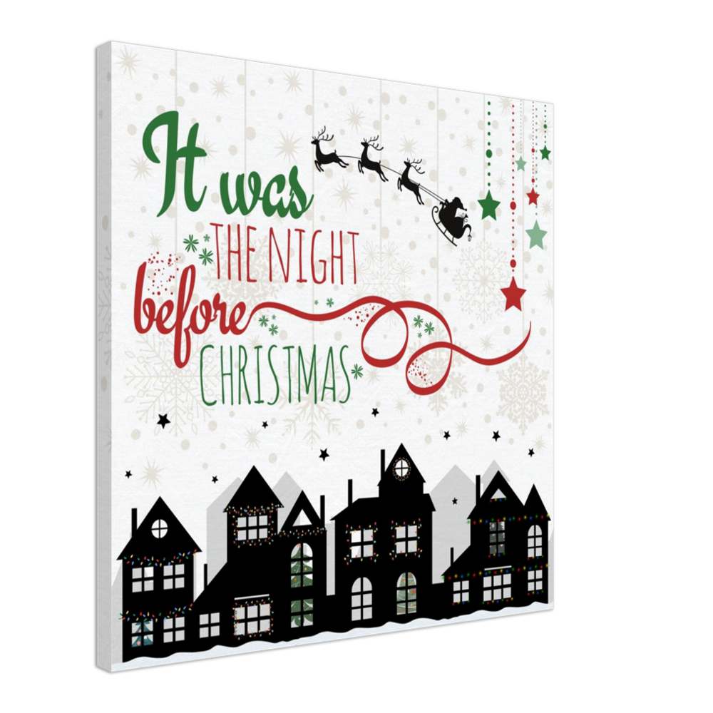 The Night Before Christmas on Canvas