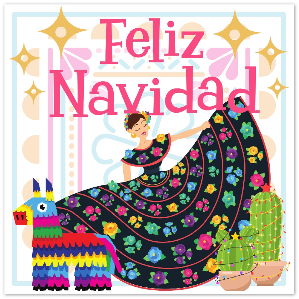 Feliz Navidad Metal Print